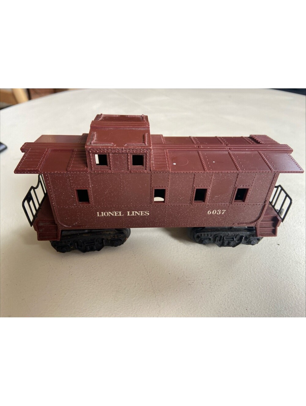 Lionel O Gauge 6037  Lines RED Caboose Model Train Rail Railroad Car Engine